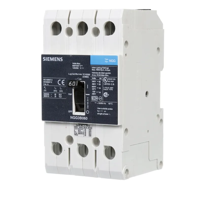 Siemens NGG3B060L Molded Case Circuit Breaker 60A