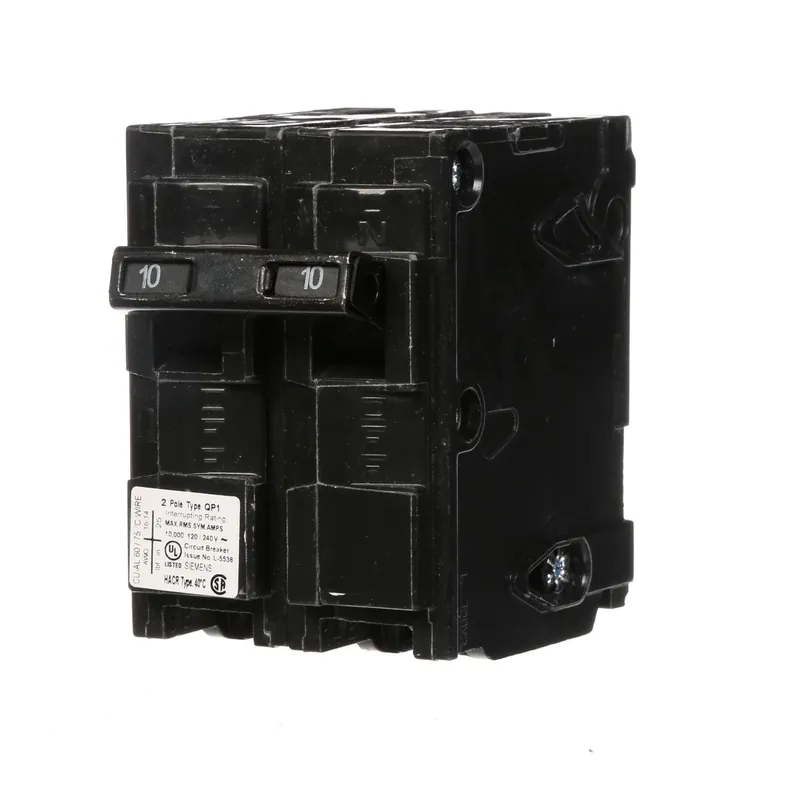 Siemens Q210 10 Amp Double-Pole Type QP Circuit Breaker