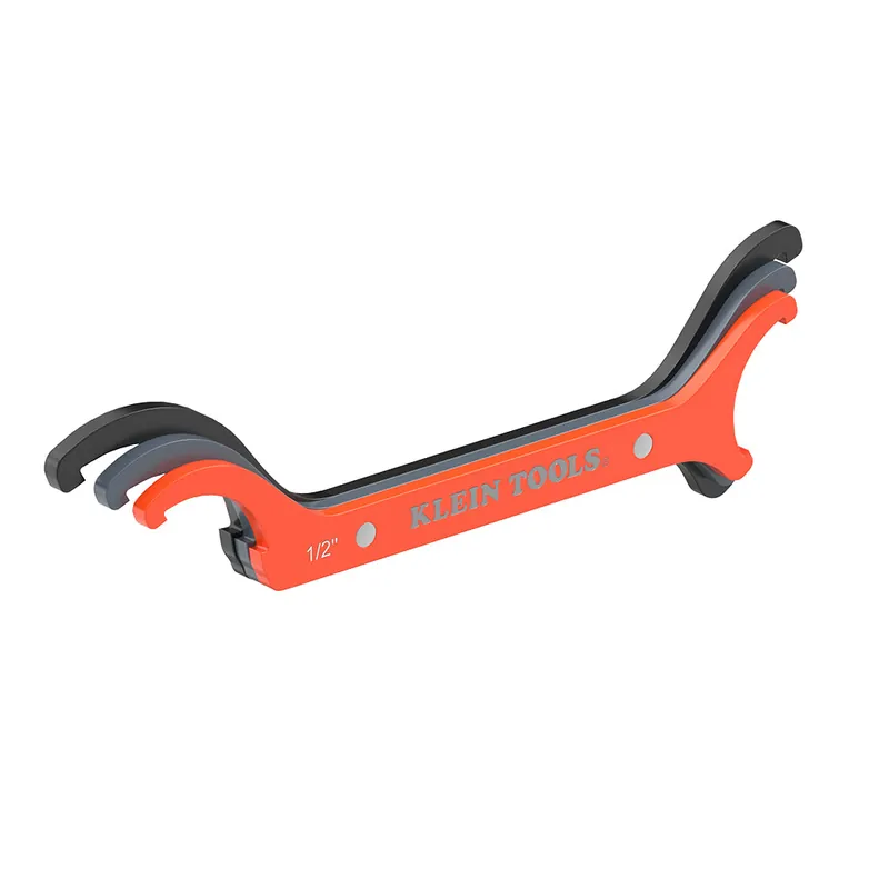 Klein Tools 50901R Straight Locknut Wrench Set 1/2 feet', 3/4 feet' and 1 feet'