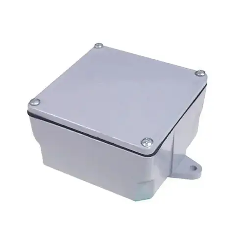 Topaz 1221 Junction Box, Pvc, Wall Mount, 4 inches x 4 inches x 2 inches