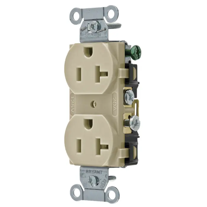 Bryant CBRS20I Duplex Receptacle Commercial Grade 20A 125V 5-20R