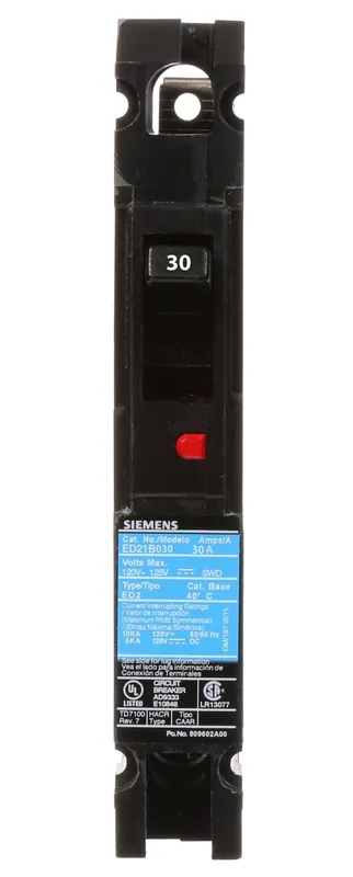 Siemens ED21B030 Molded Case Circuit Breaker 30A