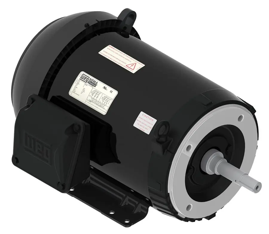 Weg 00118ET3E143JM-W22 w22 close coupled pump jm nema premium efficiency 1 hp 4p 143/5jm