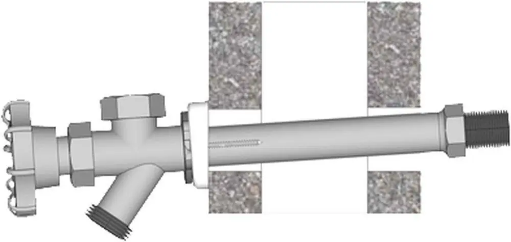 Great Bay Products QB75 Quick Bibb 3/4 in. Plastic Solvent Weld Hose Bibb