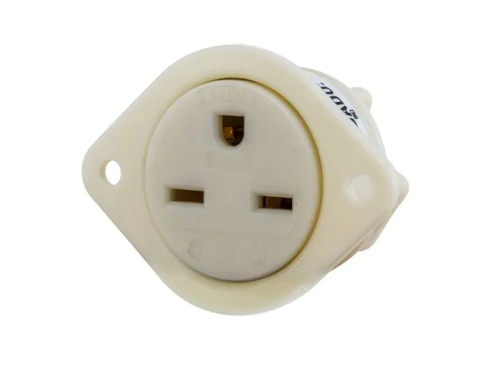Bryant 5679 Flanged Receptacle 15A 250V Single Pack