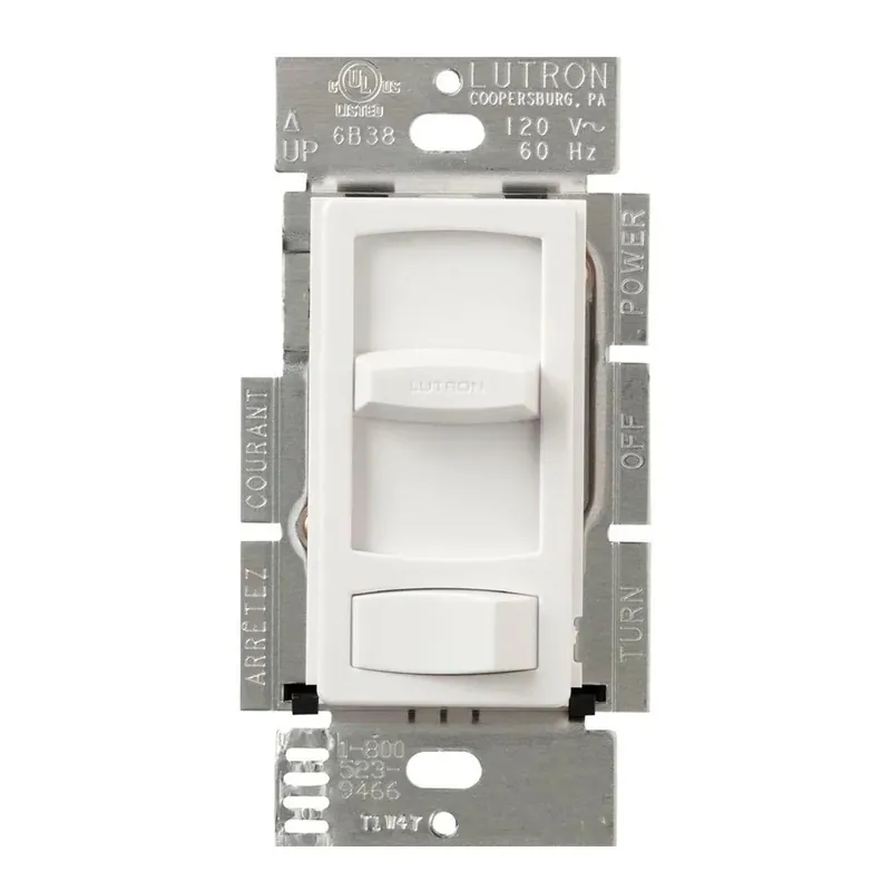 Lutron CTRP-253P-WH Skylark Contour 250W Dimmable LED or CFL, 500W Incandescent/Halogen, 500W ELV