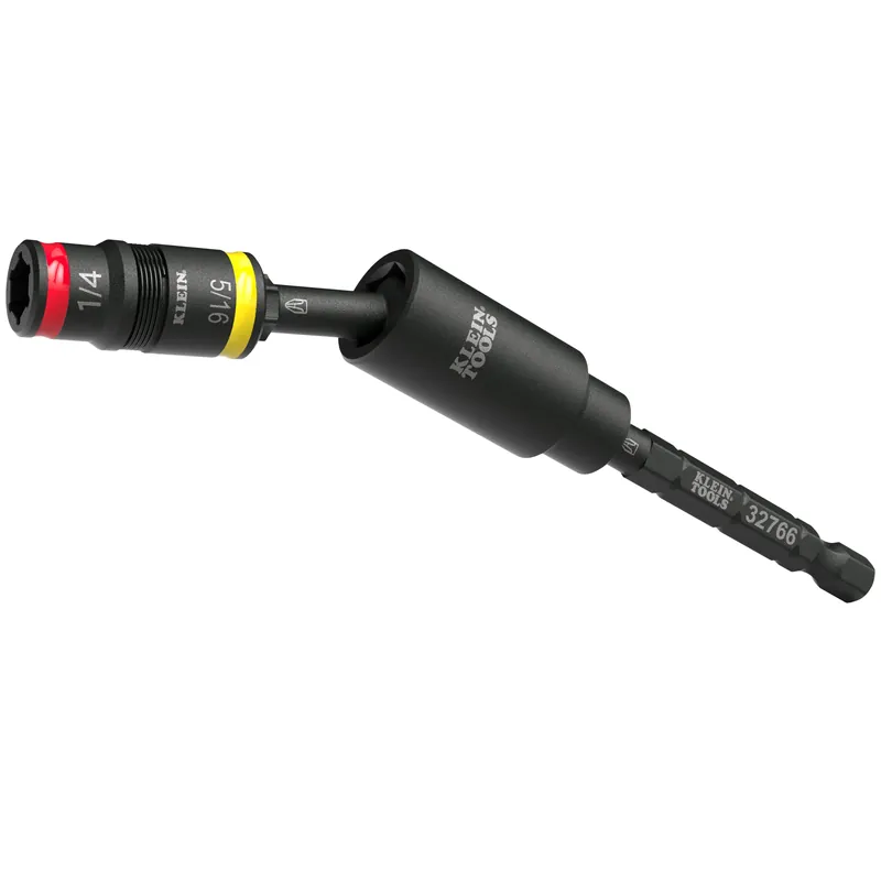 Klein Tools 32982 Impact Flip Socket Set w/ Swivel Adapter - SAE