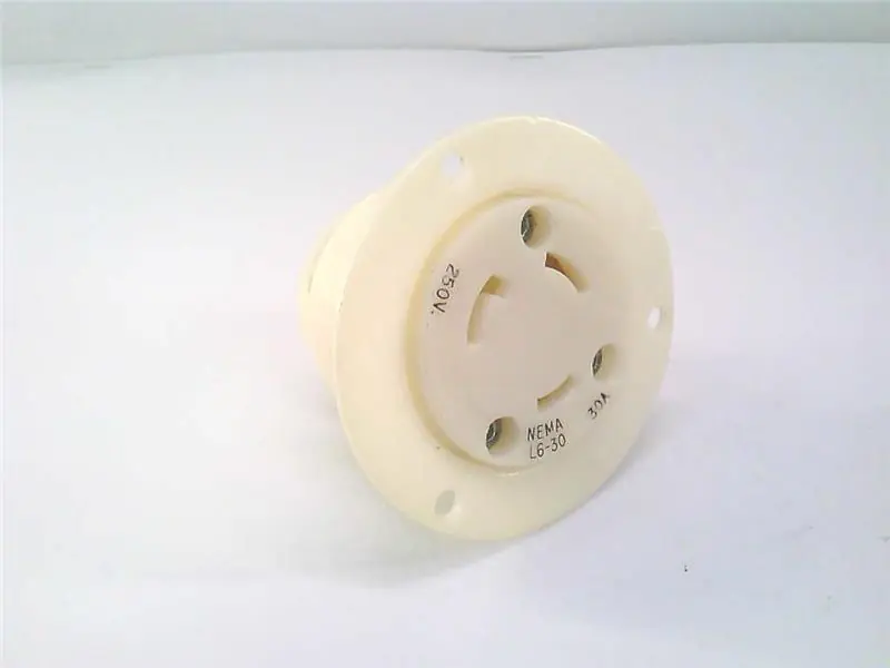 Bryant 70630ER Flanged Receptacle 30A 250V L6-30R
