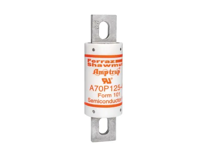 Mersen A70P125-4 High Speed Fuse Amp-Trap A70P 700VAC 650VDC 125A Bolted Blade
