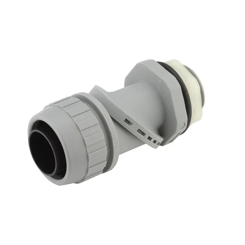 Raco 4734 1 in. Type B Liquidtight Conduit Swivel Lok Straight To 90 Degrees Connector Nonmetallic (Pack-10)