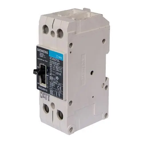 Siemens NGG2B035L Circuit Breaker Molded Case Thermal Magnetic DIN Rail Box Lug 2 Pole 35A