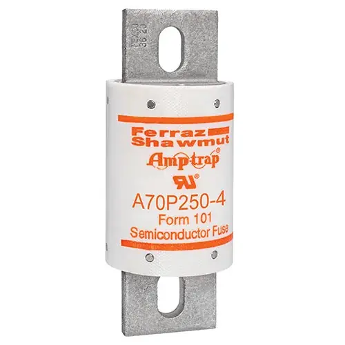 Mersen A70P250-4 High Speed Fuse Amp-Trap A70P 700VAC 650VDC 250A Bolted Blade