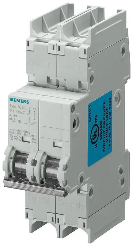 Siemens 5SJ4202-8HG41 Miniature Circuit Breaker 240V 2A 14K D-Trip