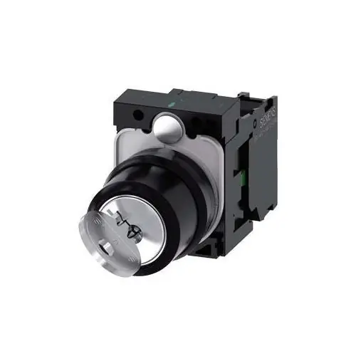 Siemens 3SU11004BF111BA0 Key Switch 2POS Mounted Key Removal IN ALL 3SU1 Series