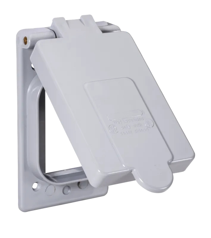 Topaz 1321 GFI Receptacle Cover PVC Rectangle (2.8125 inches x 4.5625 inches)