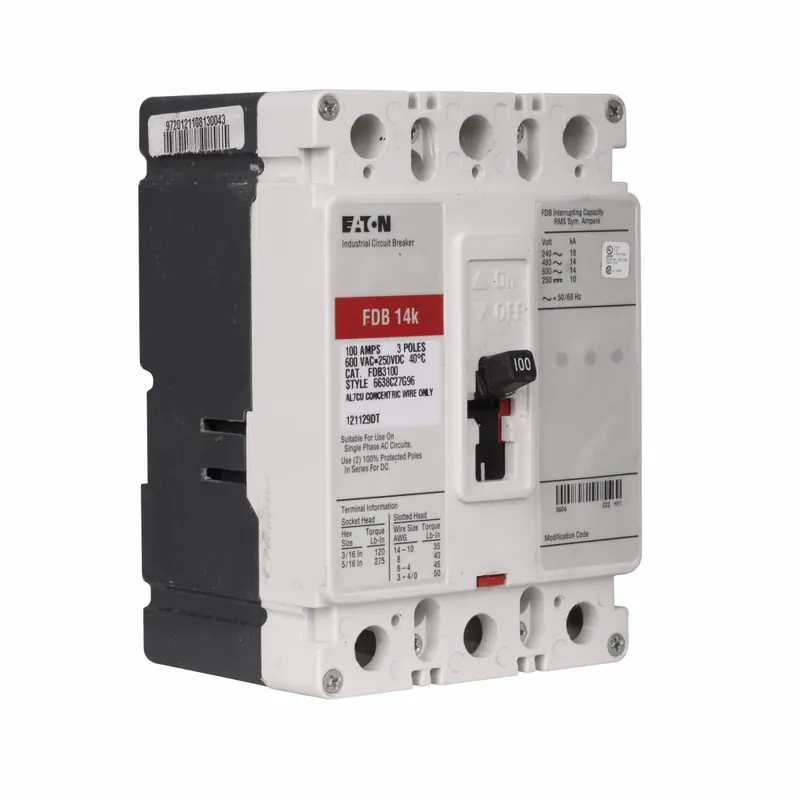 Eaton FDB3015L Series C Molded Case Circuit Breaker 15A replacement PDG23F0015TFFJ