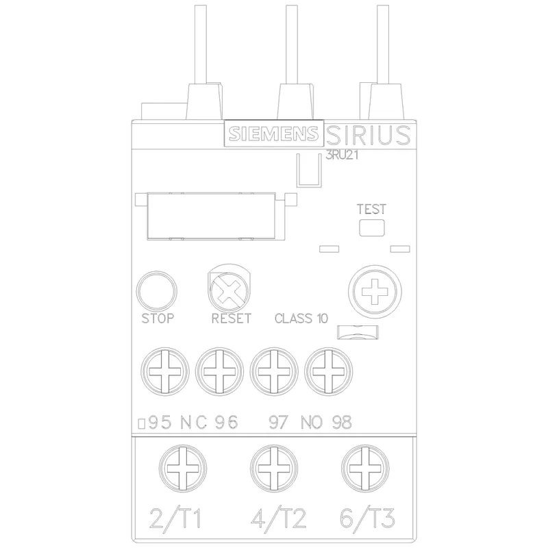 Siemens 3RU21261DB0 Overload Relay 2.2 to 3.2 Amp