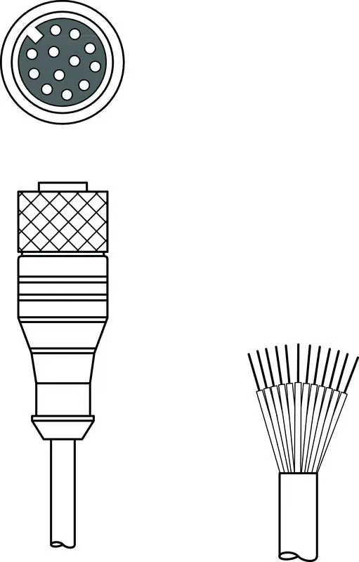 Leuze 50130282 Kd S-M12-Ca-P1-050 Connection Cable