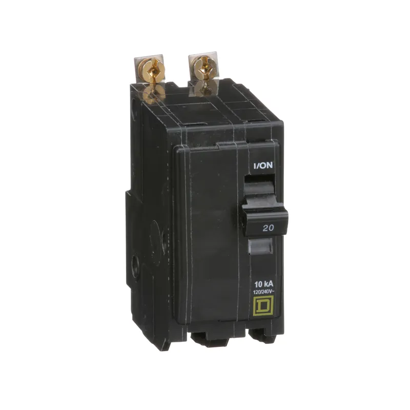 Square D QOB220 Bolt On Circuit Breaker 2P 20 Amp 120/240Vac/48Vdc