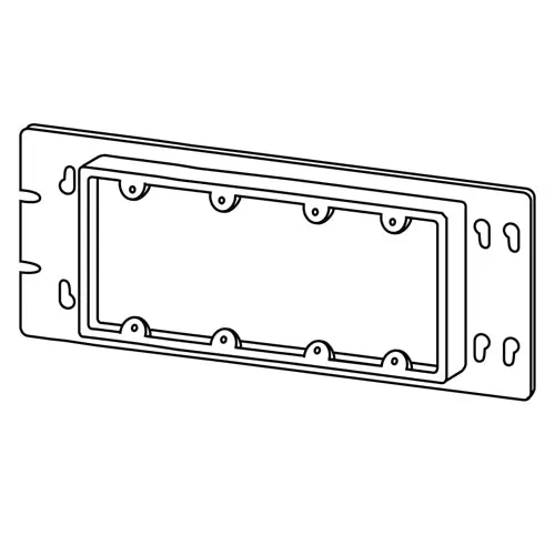 Appleton 4GC75N Gang Box Cover 4-Gang Raised: 3/4 inches