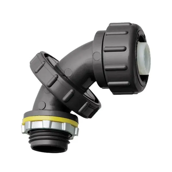 Arlington NMLT5090BL 1/2 inches PVC Liquidtight Connector Zero To 90