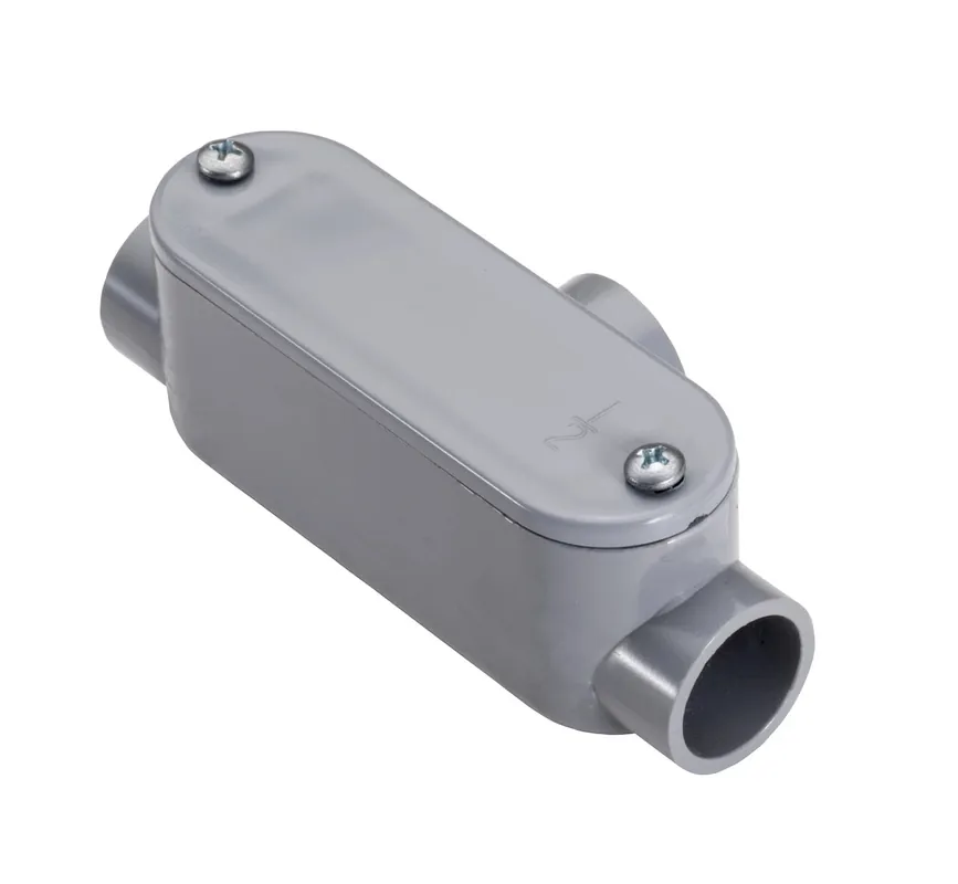 Topaz 1176TZ Conduit Body, Type T, PVC, 2 inches