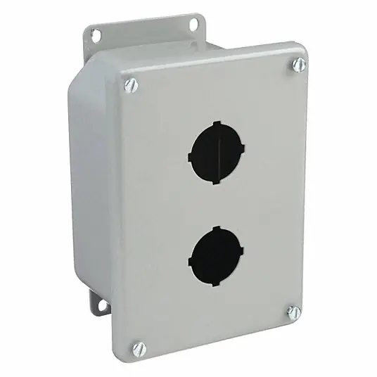 Hoffman ED2PB Drawn Pushbutton Enclosures 2PBx30.5mm