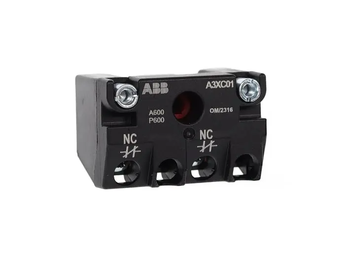 Abb a3xc01 A3 Contact Block 1NC