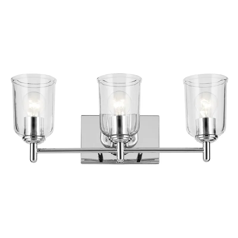Kichler 45574NICLR Shailene Vanity Light 3-Light 45574NICLR