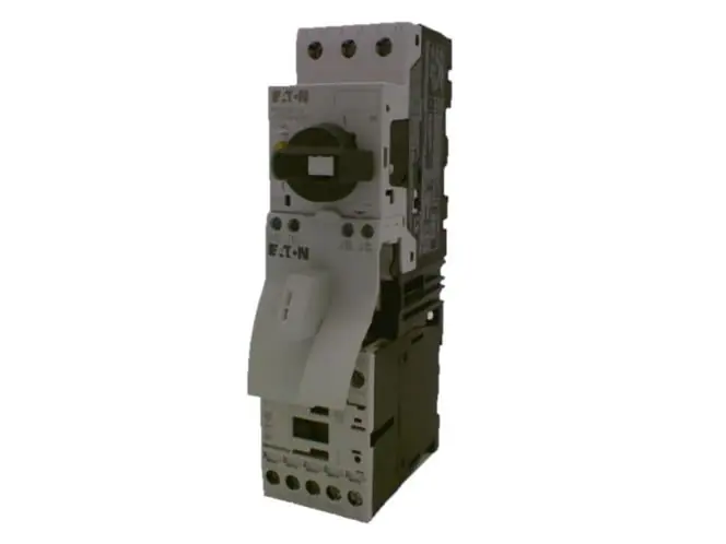 Eaton XTSC1P6BBA DOL Starter, 3 Pole, IEC, 1-1.6A FLA, 110VAC@50Hz, 120VAC@60Hz Coil, 1 NO, 1 NC Aux