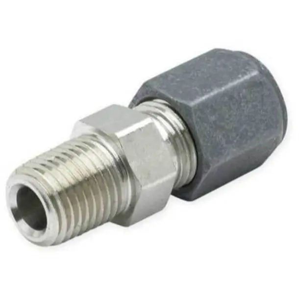 Parker 8-12-fbu-s Male Connector 1/2 in Tube X 3/4 in Mnpt
