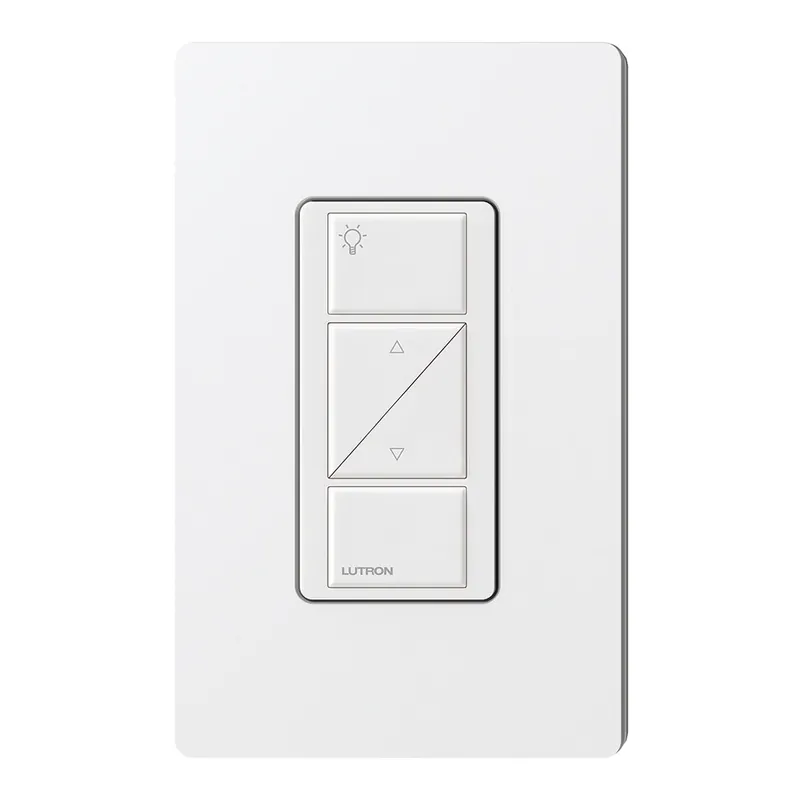 Lutron PX-2BRL-GWH-I01 Pico Wired Control 2-Button with Raise/Lower and Icon Engraving