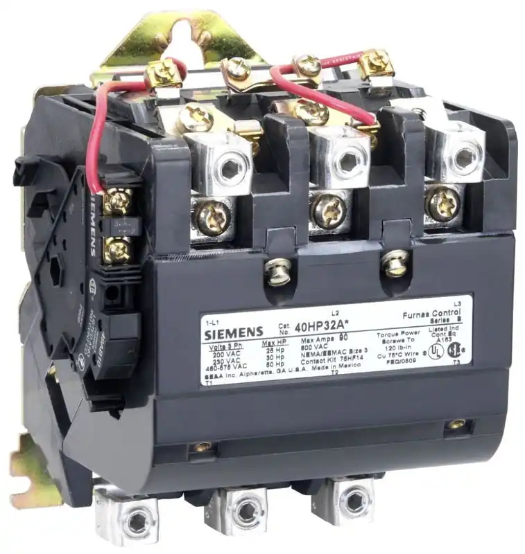 Siemens 40HP32AF Contactor, Sz3,3ph,Opn,120v