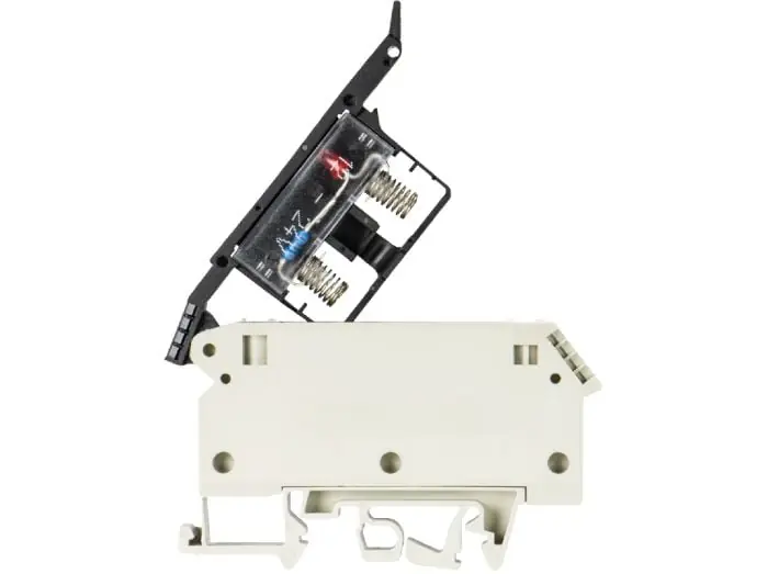 Wieland Electric 57.904.5555.0 WK 4/thsi 5 led 24u /v0 Fuse Terminal Block
