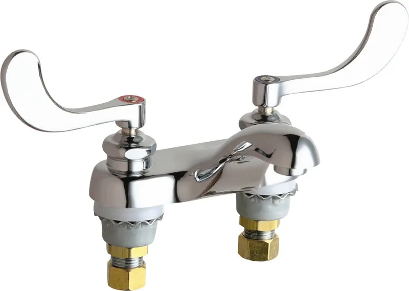 Chicago Faucets 802-E74-317XKABCP Sink Faucet 4 inches Centers