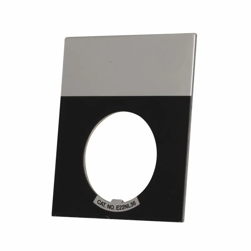 Eaton E22NL37 Blank Jumbo Heavy Duty Oiltight/Watertight Legend Plate