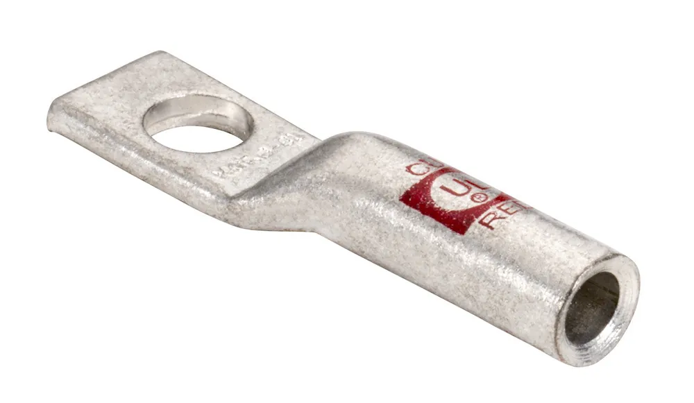 Topaz 3011TZ One Hole - Long Barrel Compression Lugs, 500 MCM Wire, 1/2 inches Bolt Size
