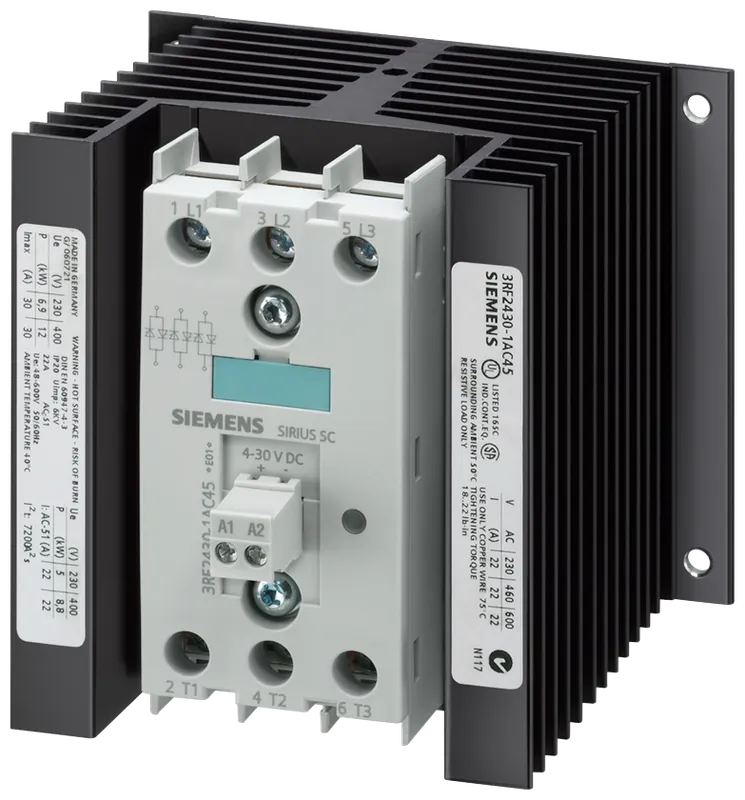 Siemens 3RF2430-1AC45 ss cont, 30A, 48-60
