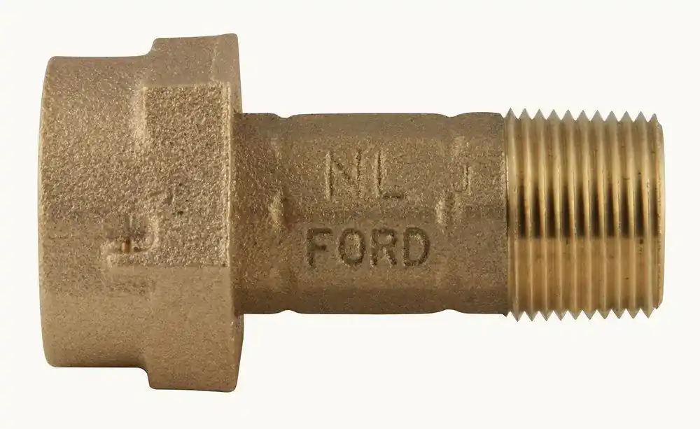 Ford Meter Box C38-23-2-NL Swivel Nut x MIPS Brass Meter Coupling