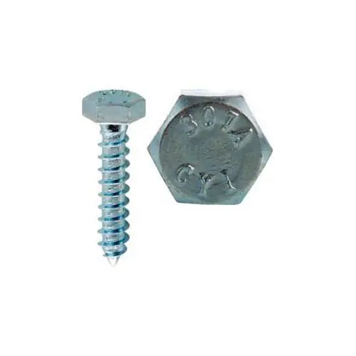 Minerallac 57032J 1/4 x 2 inches Lag Screw, Hex Head, Zinc Plated