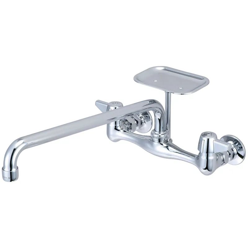 Central Brass 0048-UA4 Two Handle Wallmount Kitchen Faucet 1.5 GPM 14 inches