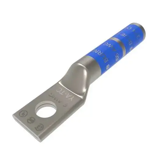 Burndy YA6CTC10 hylug #6 AWG Cu, 1-Hole, #10 Stud, Long Barrel