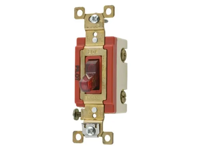 Bryant 4901PLR120 Pilot Light Industrial Grade Toggle Switch 20A 120V AC