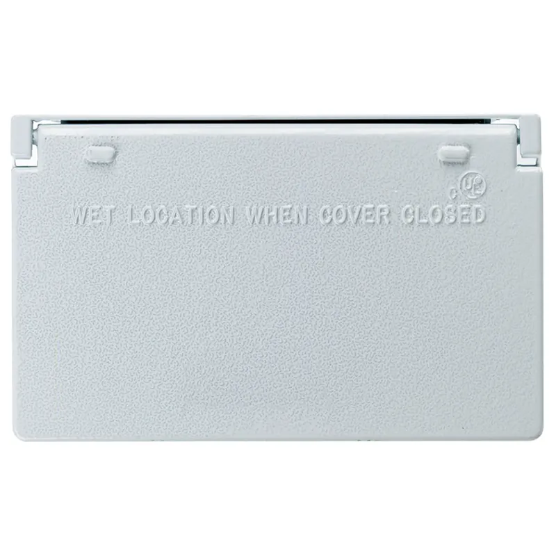 Pass & Seymour CA26-WH Cast Weatherproof Decorator/GFCI Horizontal Cover
