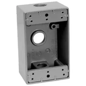 Crouse Hinds TP7012 weatherproof outlet box 18 cu in