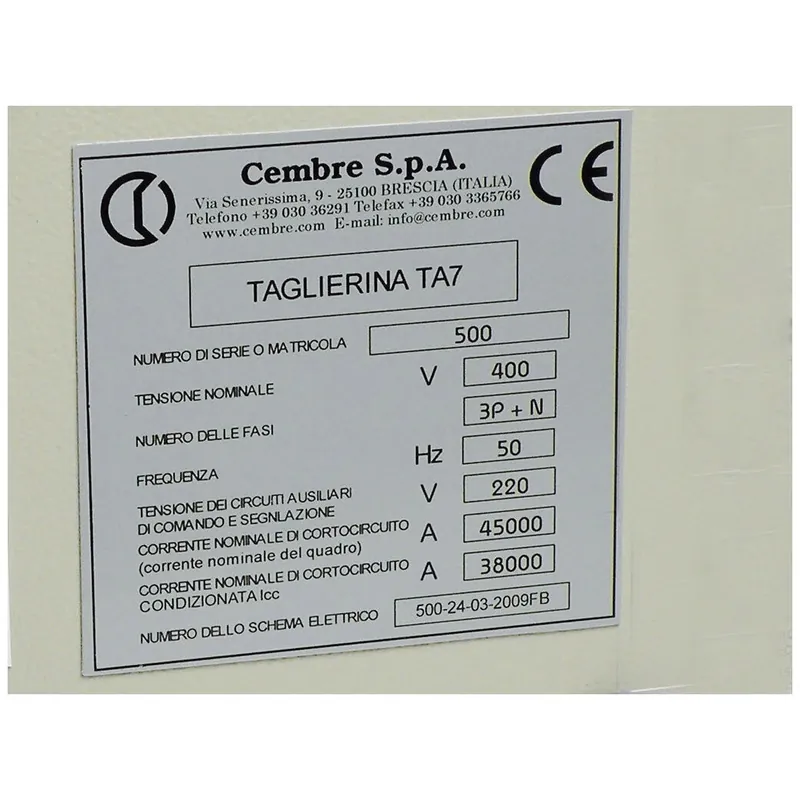 Cembre 88728-HF Mg-Vrt-A-Hf Adhesive Panel Plates