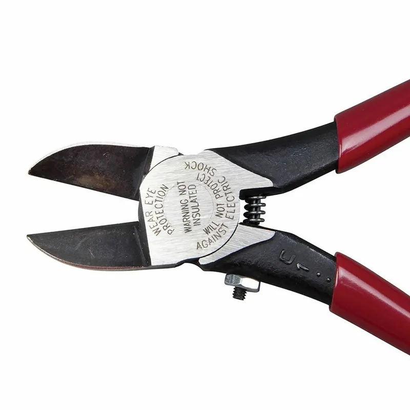 Klein Tools D227-7C Diagonal Cutting Pliers, Spring-Loaded, Plastic Cutting, 7-Inch