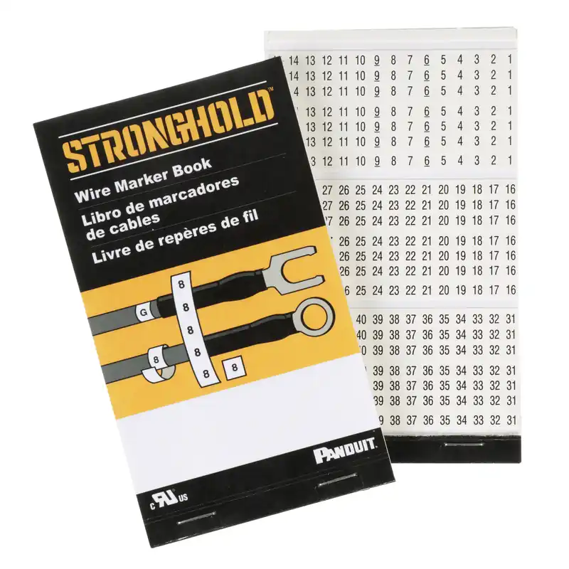 Panduit PCMB-7 Wire Marker Book, Vinyl Cloth