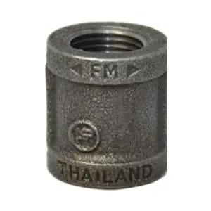 Directedair dab03-05 Black Iron Pipe Coupling 1/2 Inch