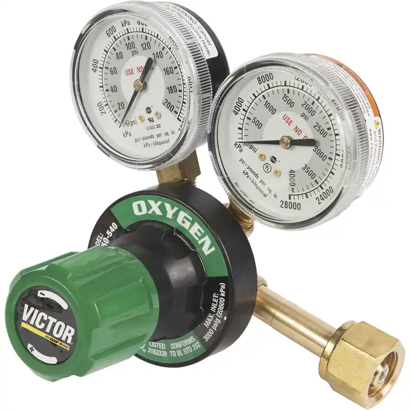 Victor 0781-9433 Regulator, Heavy-Duty, Single Stage, Oxygen Gas